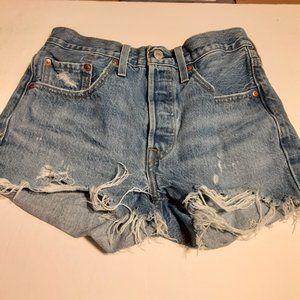 Levi's Women's 501 Button Your Fly High Rise Shorts in Size 26